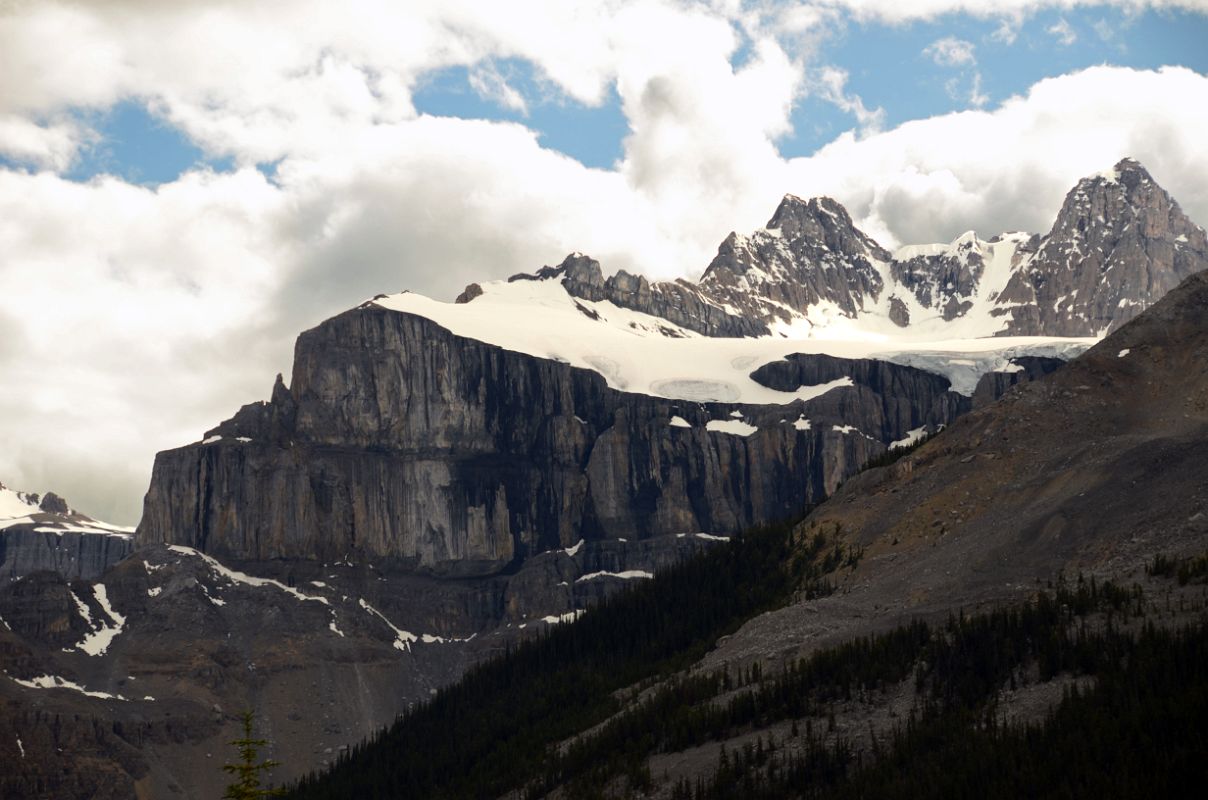 22-S Hans and Christian Kaufmann Peaks In Summer From Icefields Parkway